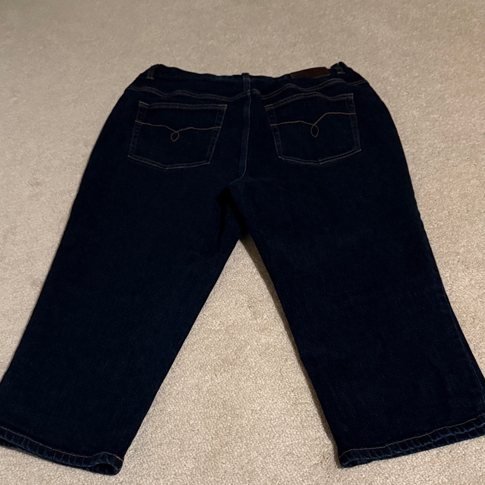 Lauren Ralph Lauren Dark Blue Ankle Jeans - Picture 8 of 13